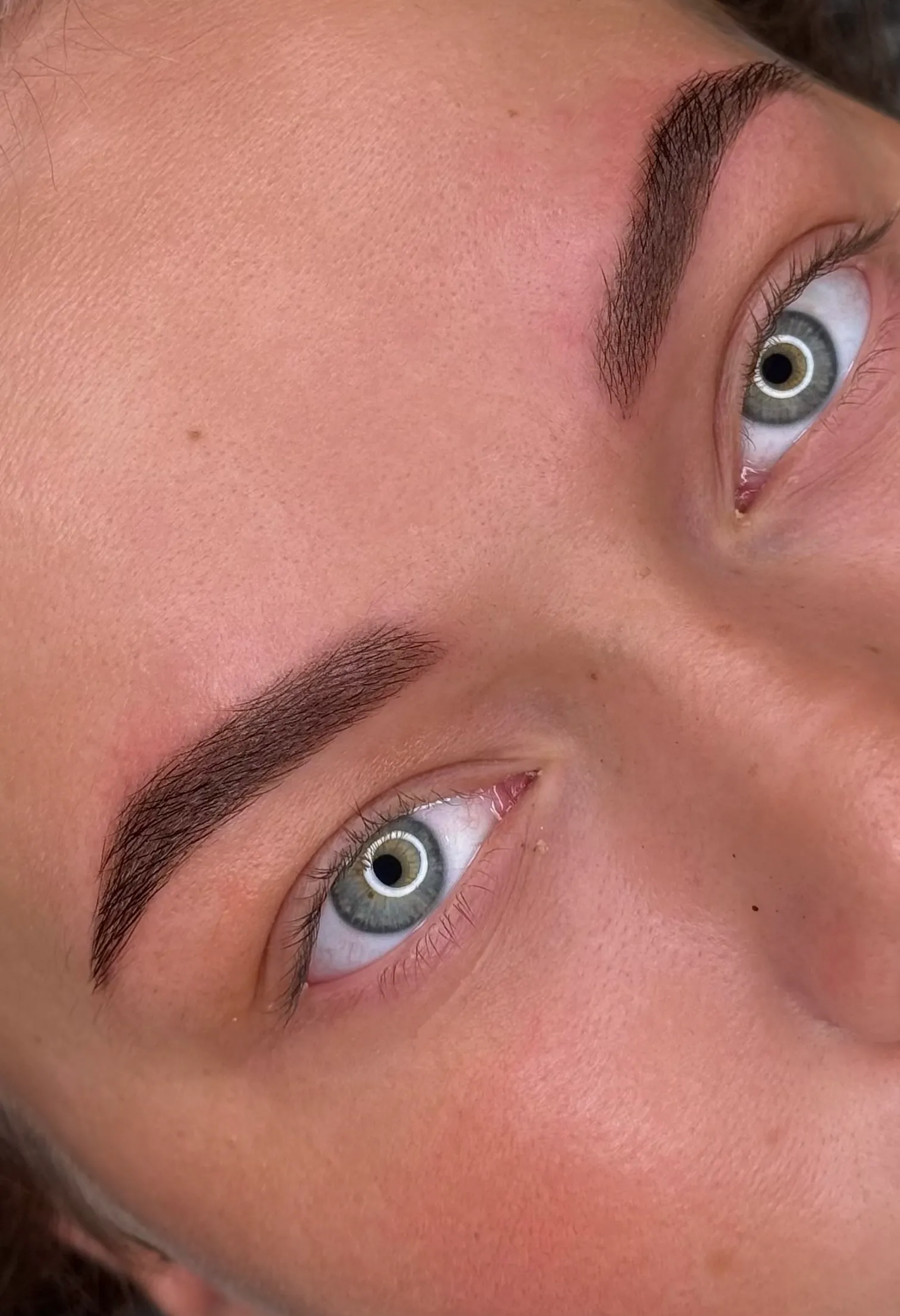 Gevormde wenkbrauwen close-up